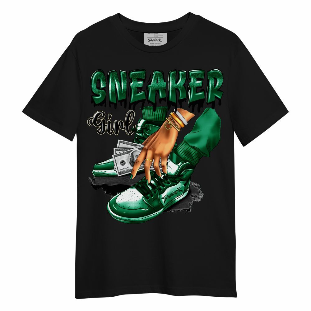 Shirt To Match Pine Green 4s - SNEAKER Girl Money Drip Unisex Shirt