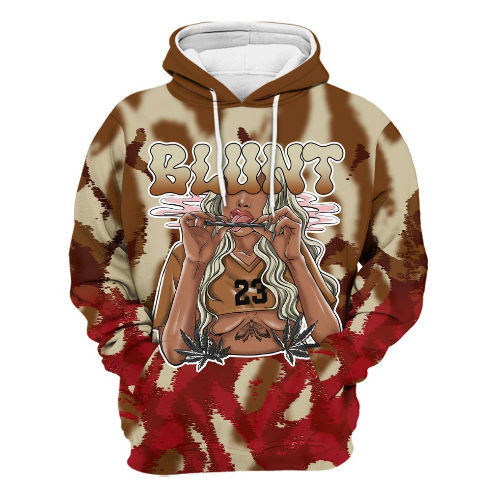 Hoodie To Match Archaeo Brown 5s - Bluntz Burnz All Over Print