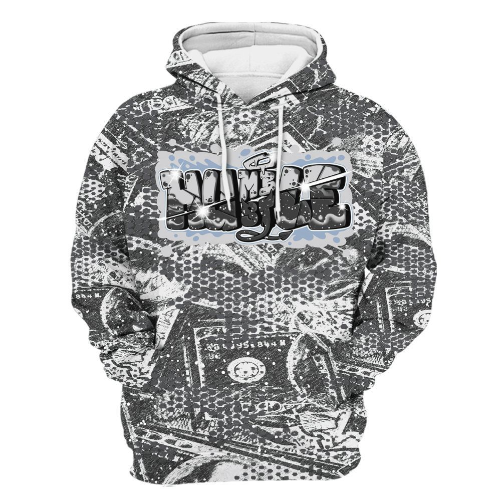 Hoodie To Match Reverse Black White 6s - Humbled Hustles Graphic Banknotes All Over Print