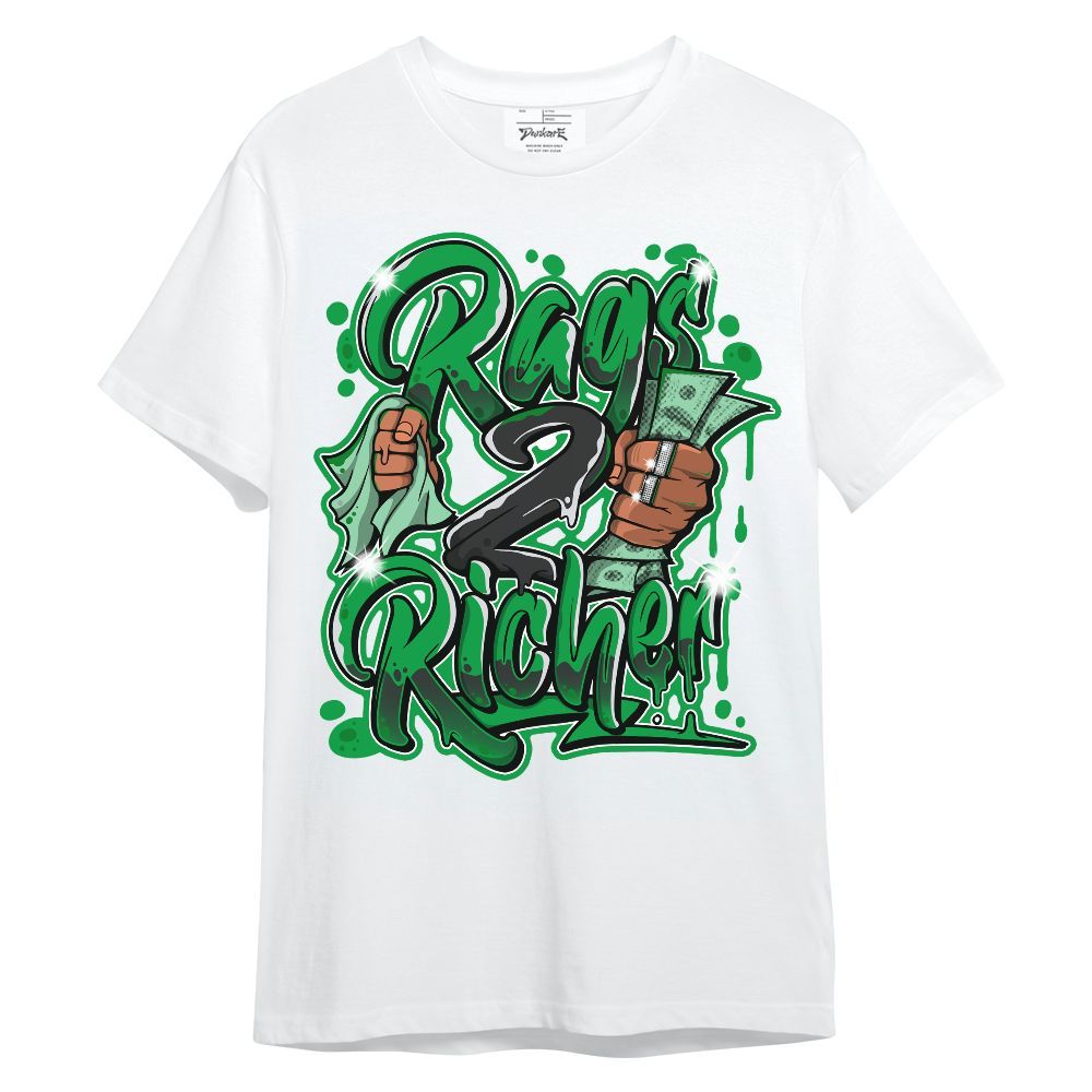 Shirt To Match Low Lucky Green 1s - Rag 2 Rish Graphic Unisex Shirt