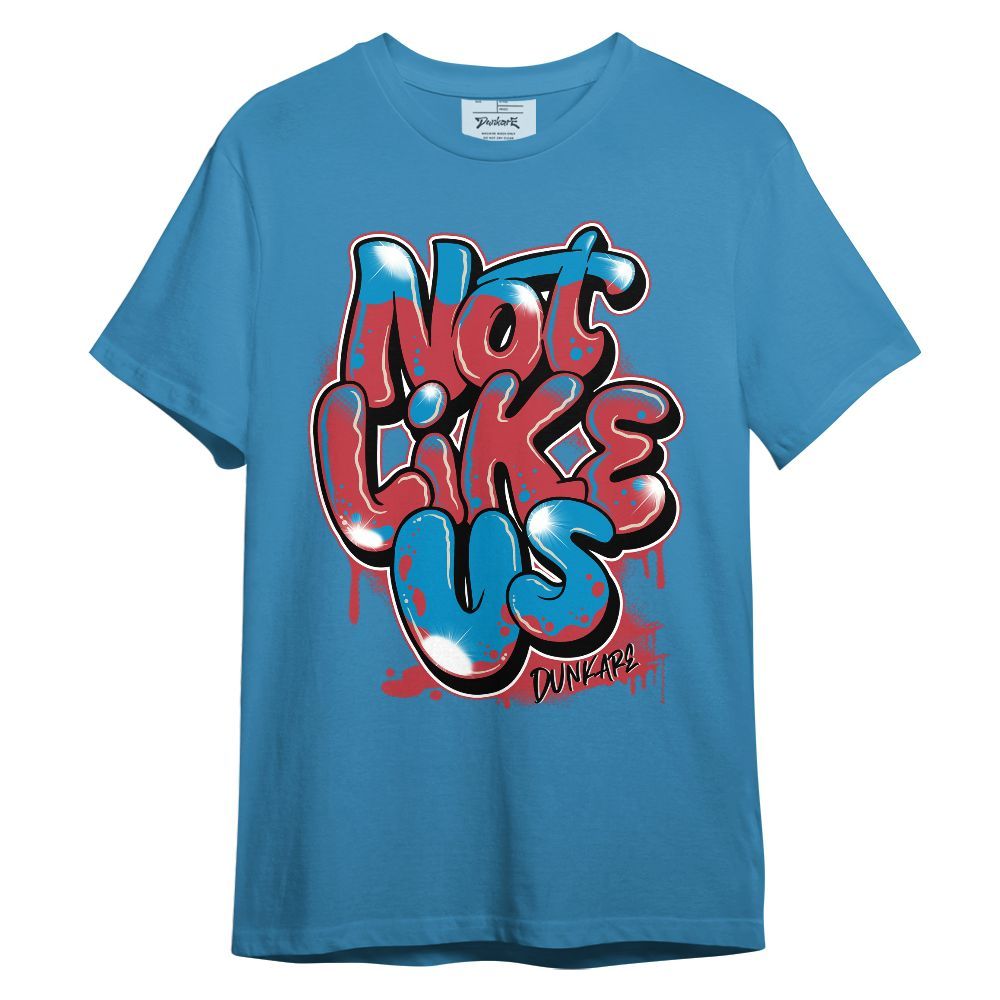 Shirt To Match High OG University Red Dark Powder Blue 1s - None Likes Us Graphic