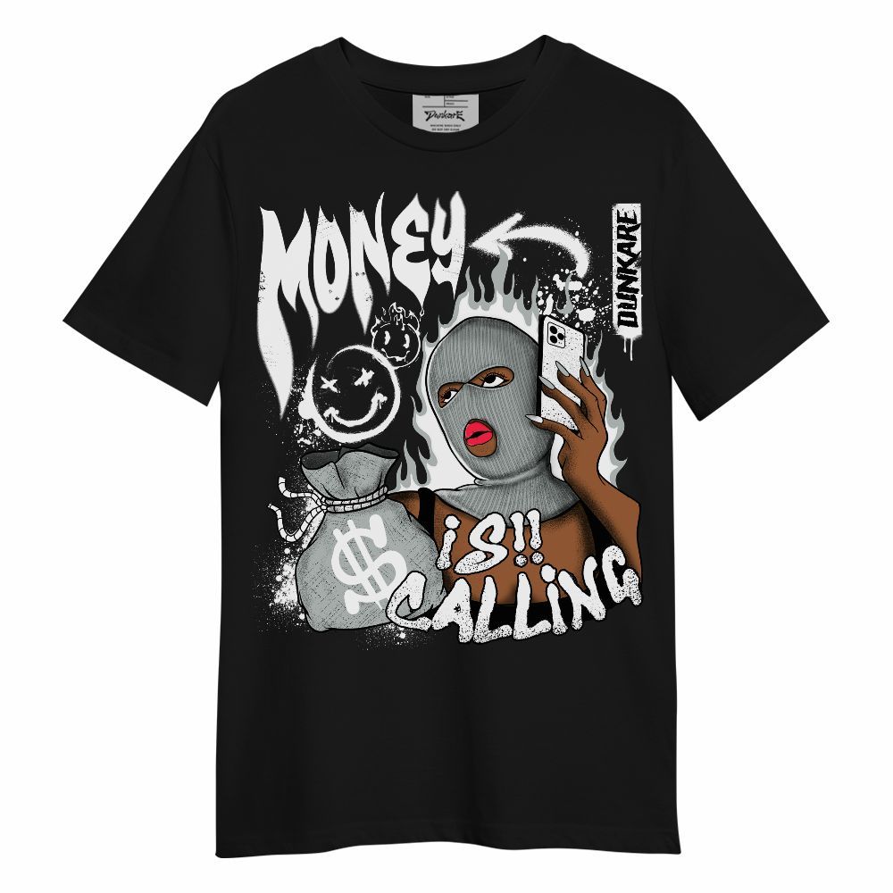 Shirt To Match Black Wolf Grey 12s - Money Is Calling Graphic Unisex Shirt
