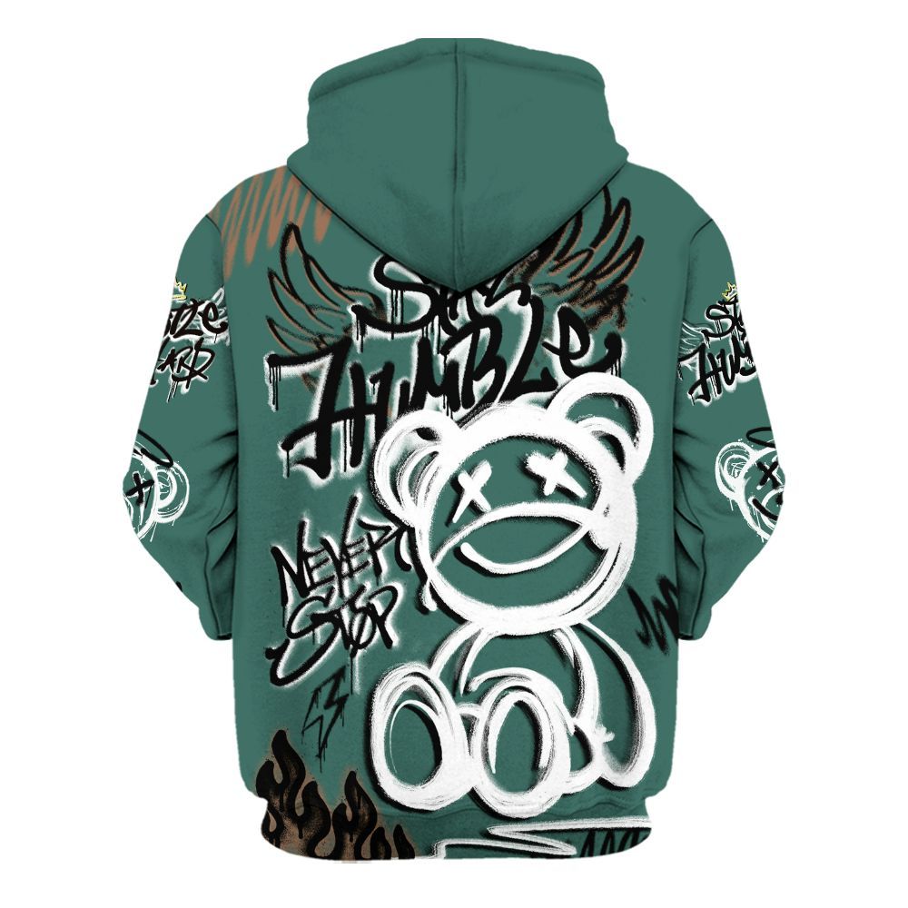 Hoodie To Match Low OG Oxidized Green 1s - Humble Drip Streetwear Graffity All Over Print