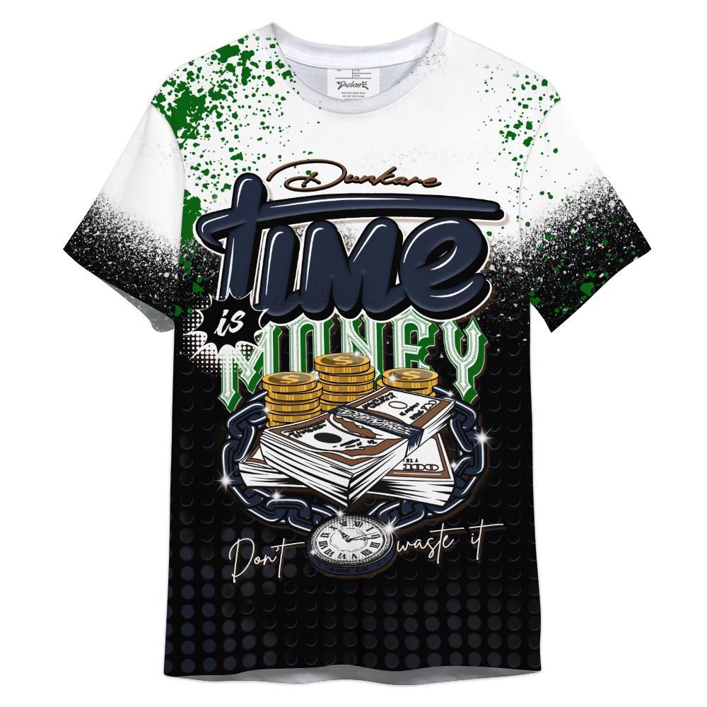Shirt To Match Midnight Navy 13s - Halftone Time Is Money Shirt Outfit 1405 HDT