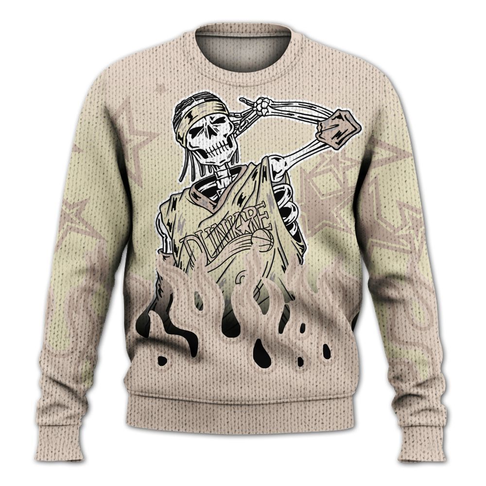 Knitted Sweater To Match A Ma Maniere X Fossil Stone 4s - Allen Answer Unique Fire Custom Name