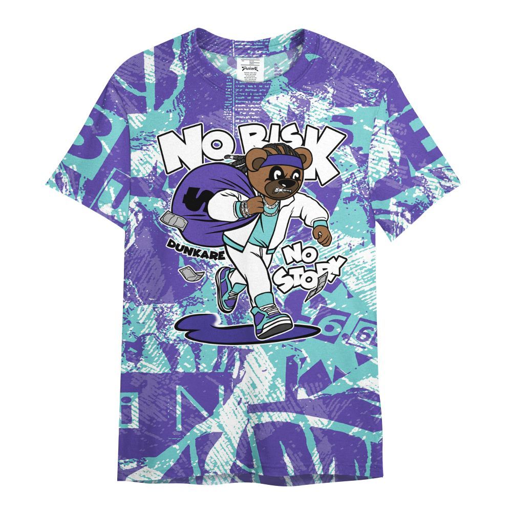 Shirt To Match Low Hornets 1s - Certain Bear Abstract Graffiti All Over Print