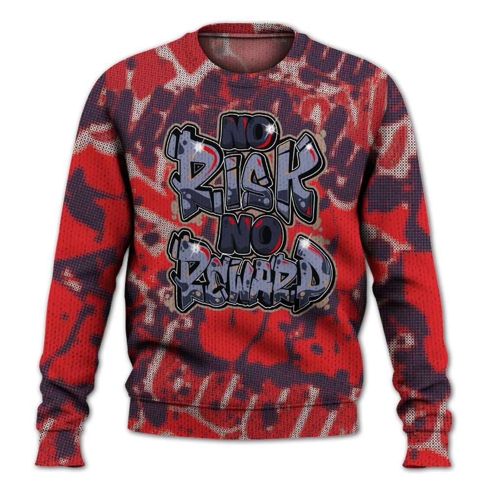 Knitted Sweater To Match Low OG Howard Bison 1s - No Risks No Reward Street