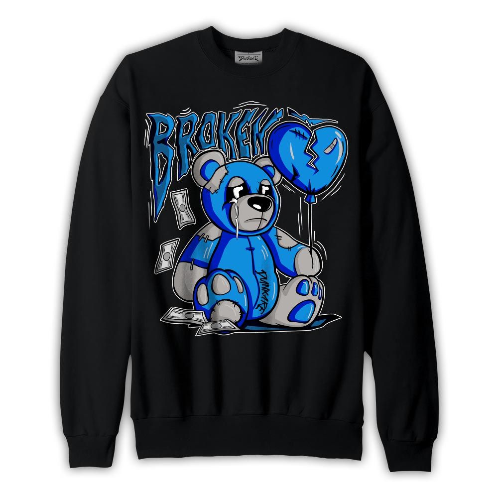 Sweatshirt To match Sweatshirt Broken Bear, Military Blue 4s Sweatshirt To Match Sneaker 2304 NCMD
