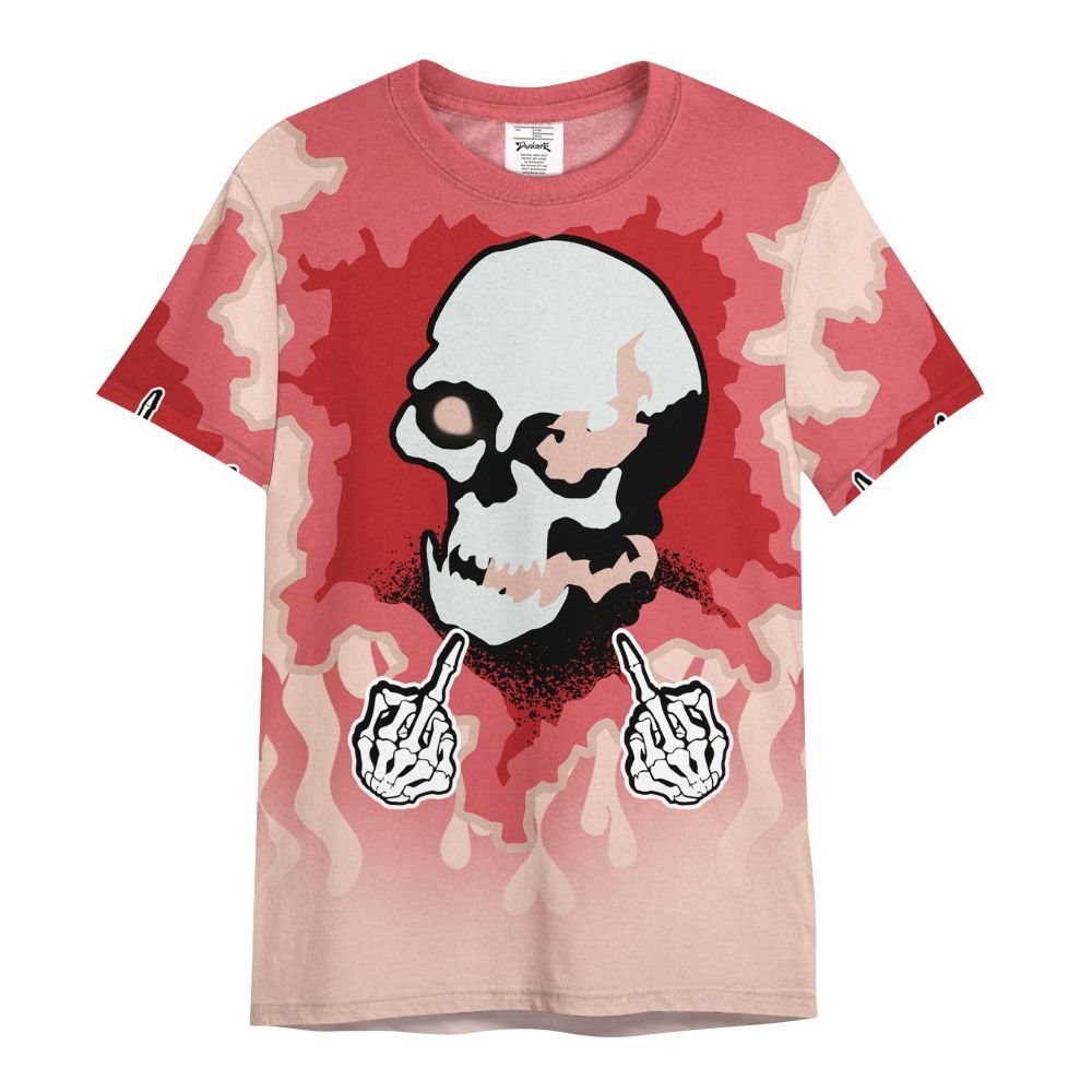 Shirt To Match Washed Coral 2s Shirt - F Around Find Out Graphic Trapped All Over Print