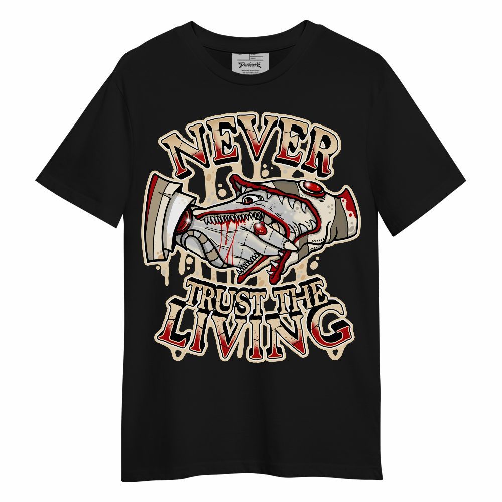 Shirt To Match Dunk Low Strawberry Waffle - Never Trusting Living Halloween Graphic Unisex Shirt