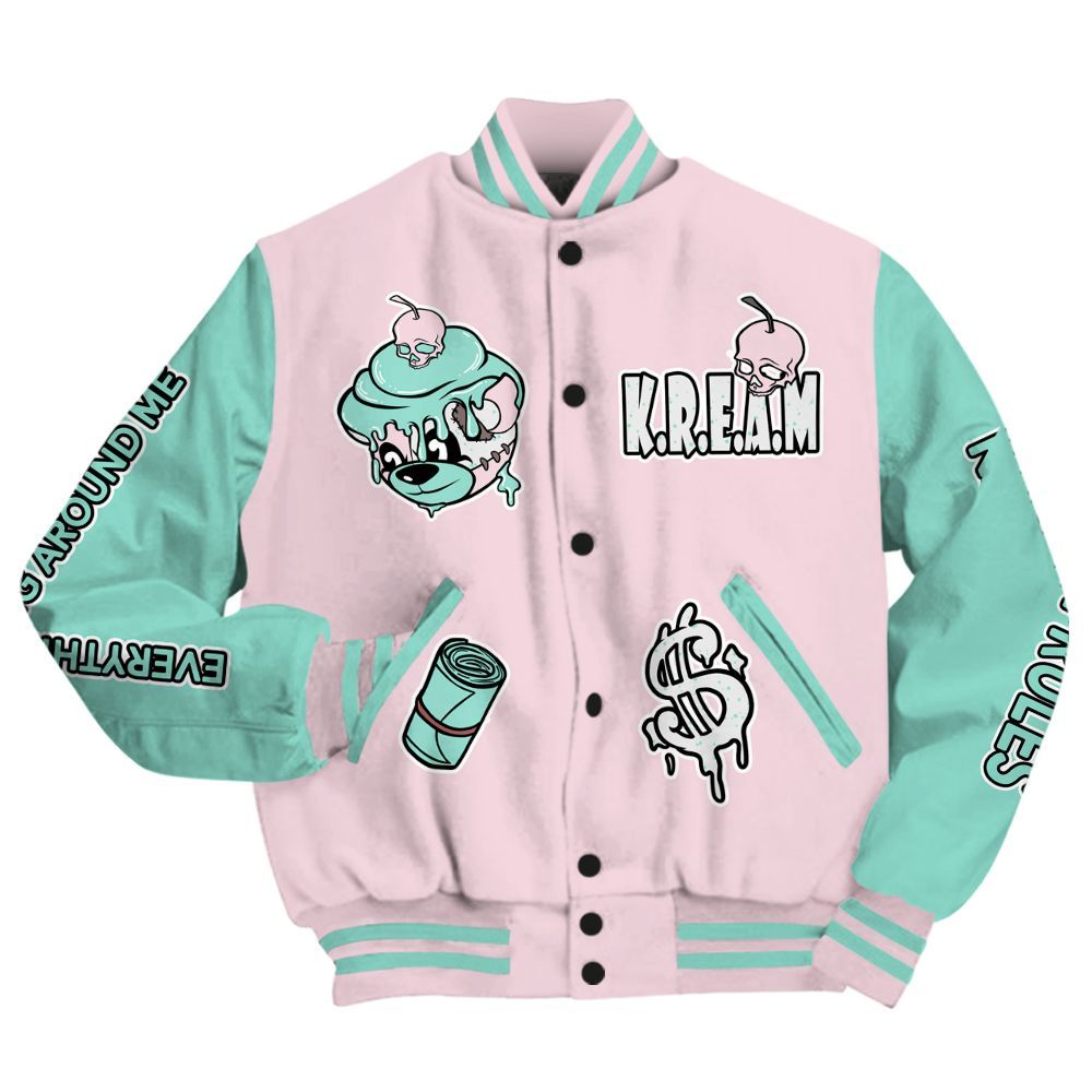 Varsity Jacket To Match Retro Easter 5s - Loot Bear All Over Print