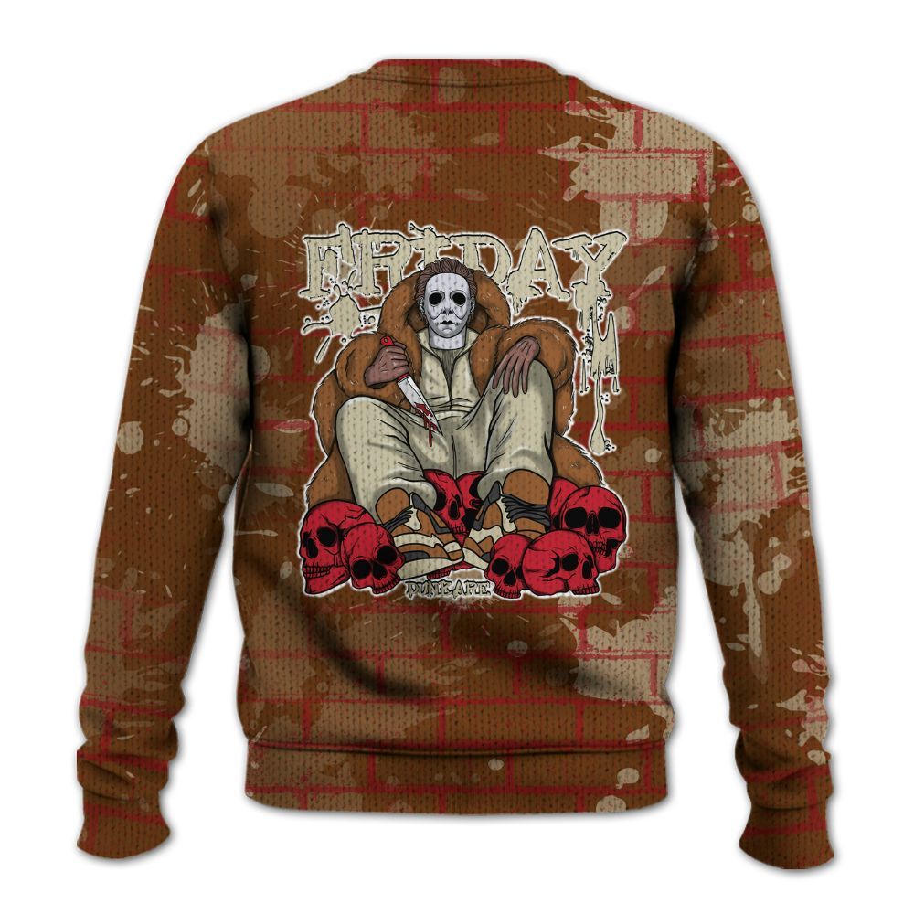 Knitted Sweater To Match Archaeo Brown 5s - Friday Brick