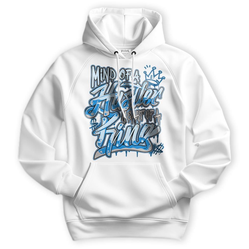 Sweatshirt To Match Industrial Blue 4s Hoodie - Mind Of Hustlers Heart King Graphic Hoodie Unisex