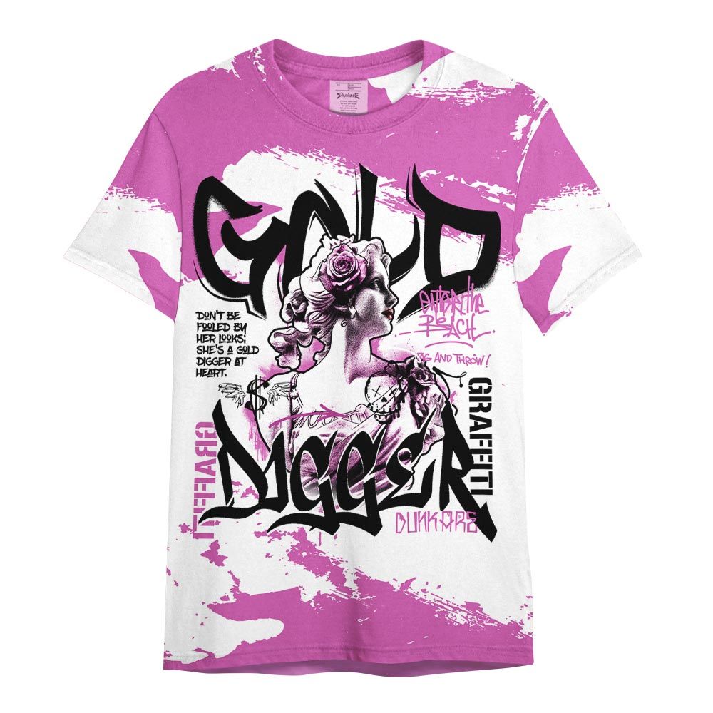 Shirt To Match Hyper Violet 4s - Gold Digger Retro Shirt Outfit