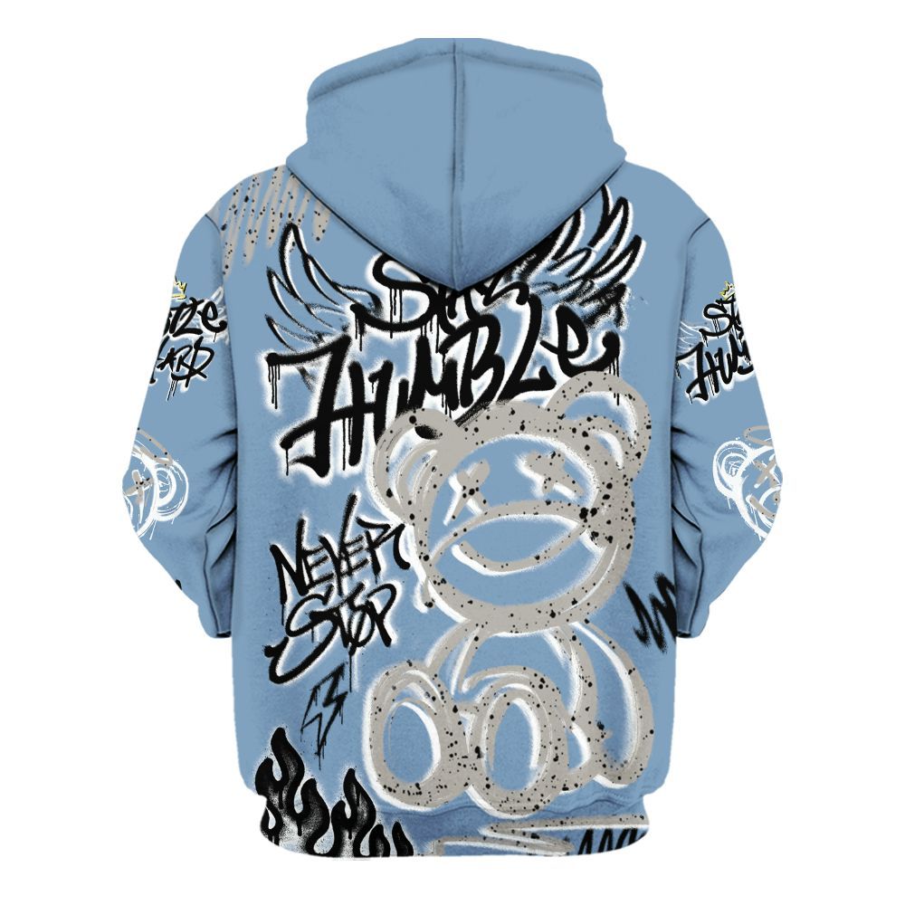 Hoodie To Match University Blue 4s - Humble Drip Streetwear Graffity All Over Print
