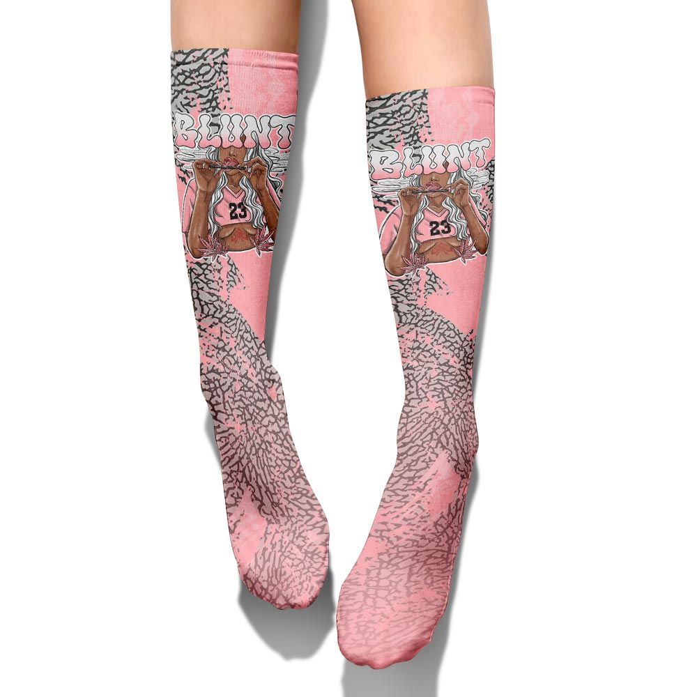 Sock To Match Retro Wings 3s - Bluntz Unique Circle Splash