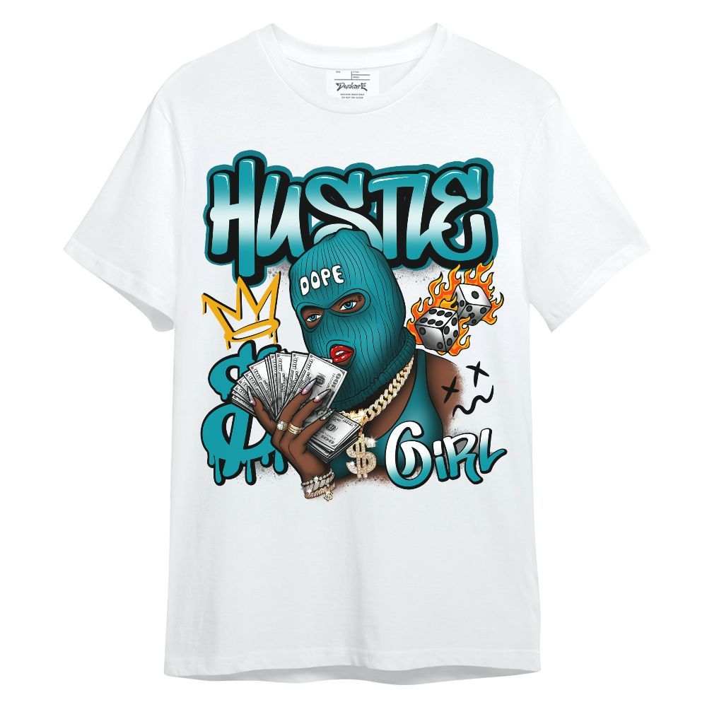 Shirt To Match Air Griffey Max Aquamarine 1s - Money Hustles Girl Streetwear Unisex Shirt