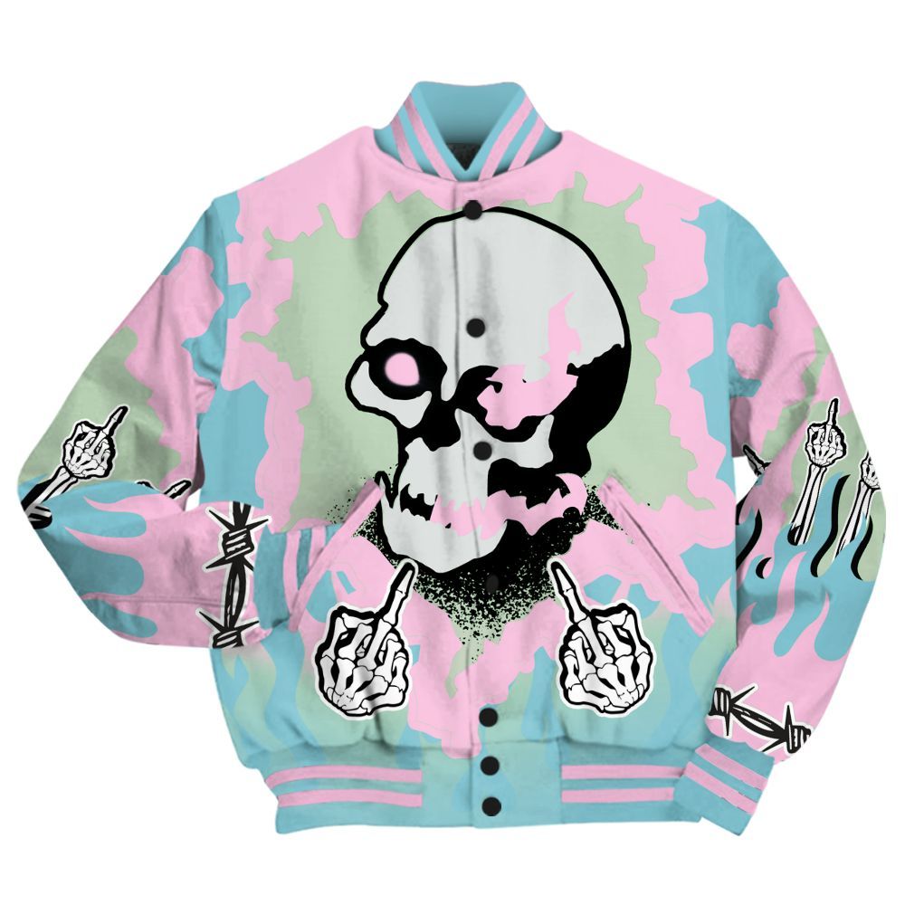 Varsity Jacket To Match SB Dunk Low Visty - F Around Find Out Graphic Trapped All Over Print