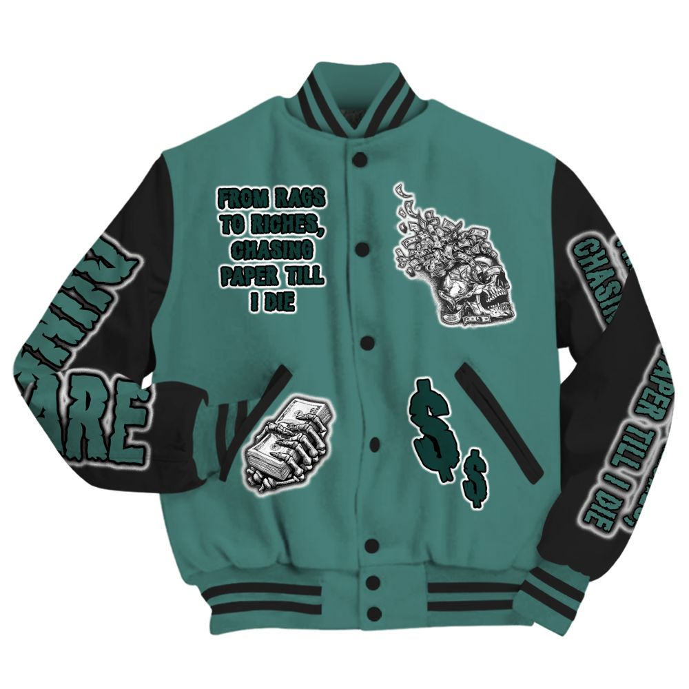 Varsity Jacket To Match Grandma's Driveway 4s - From Rags To Riches All Over Print