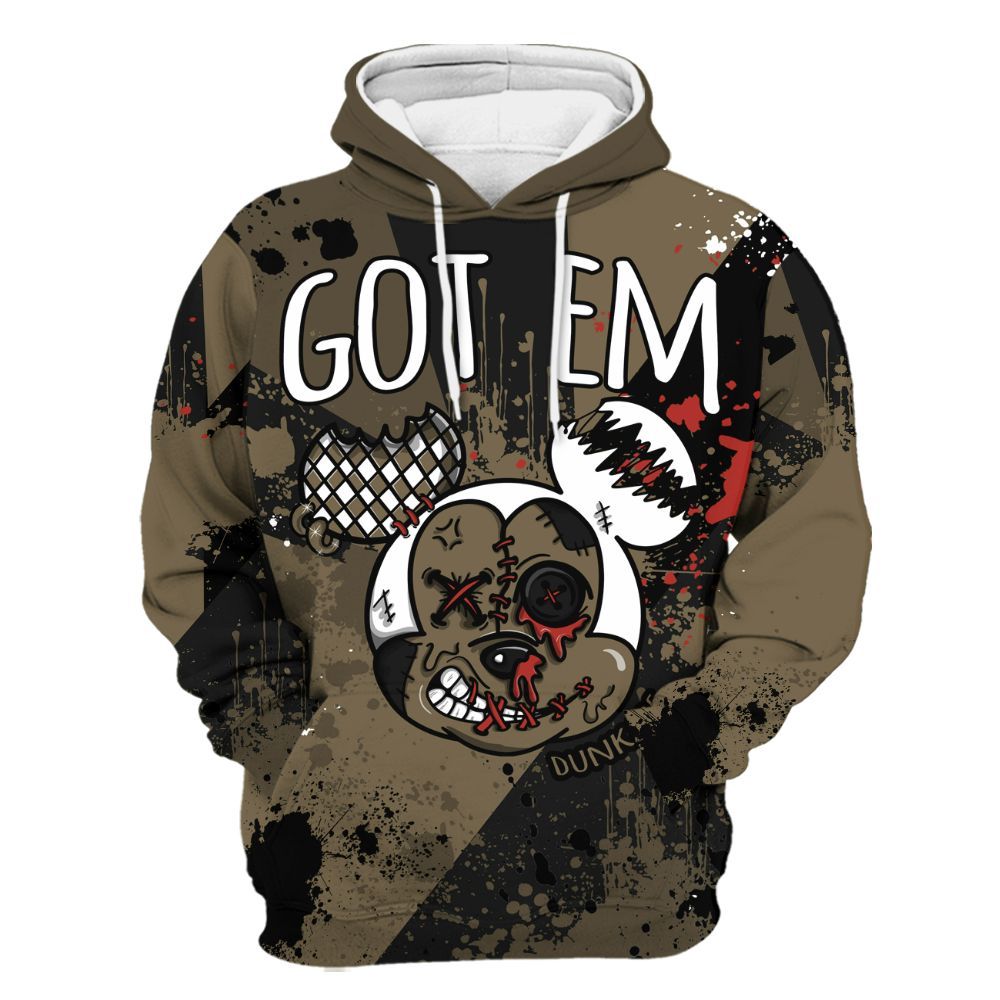 Hoodie To Match Olive 9s - Got Em Drip All Over Print