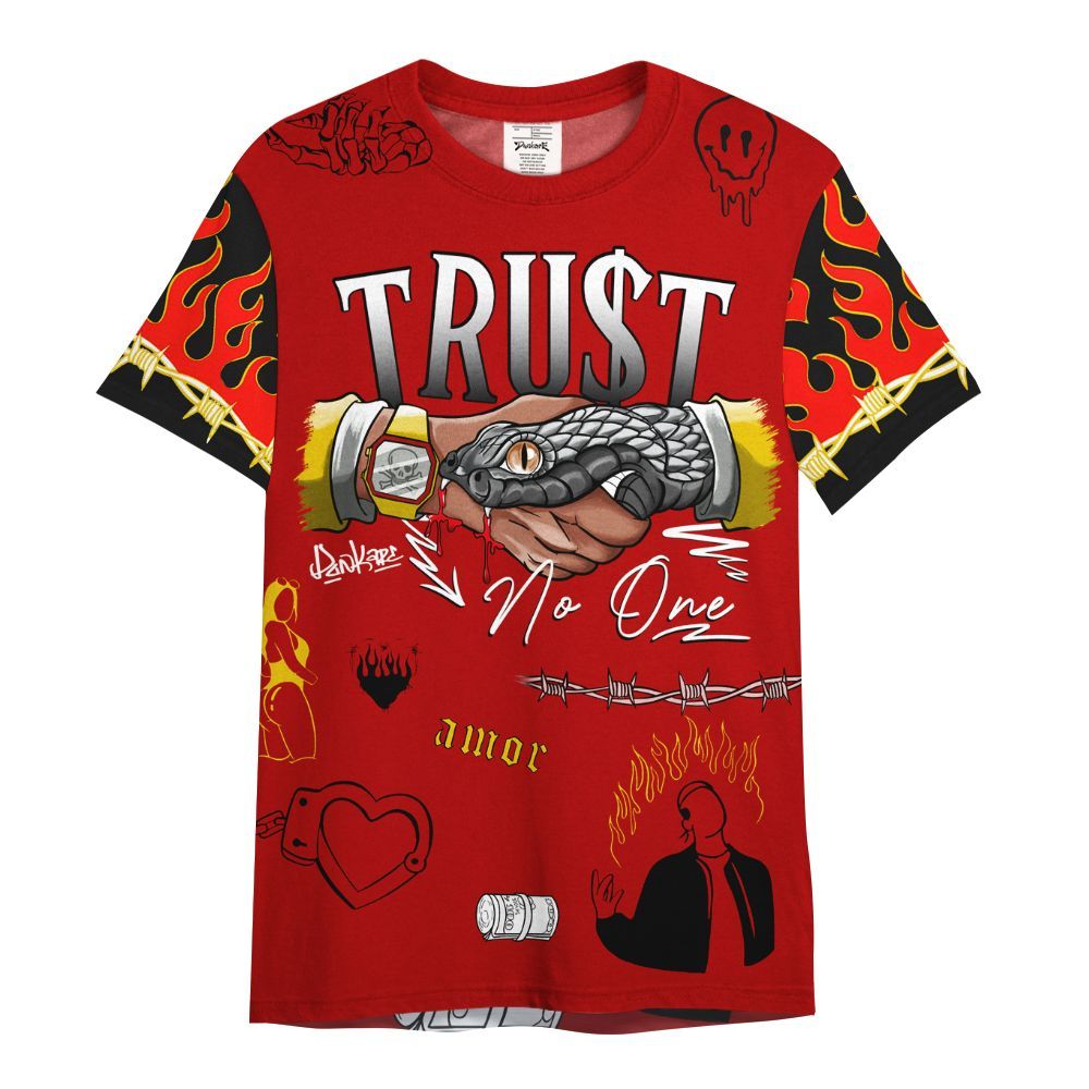 Shirt To Match Low Lucky Cat 1s - Snake Trust No One All Over Print
