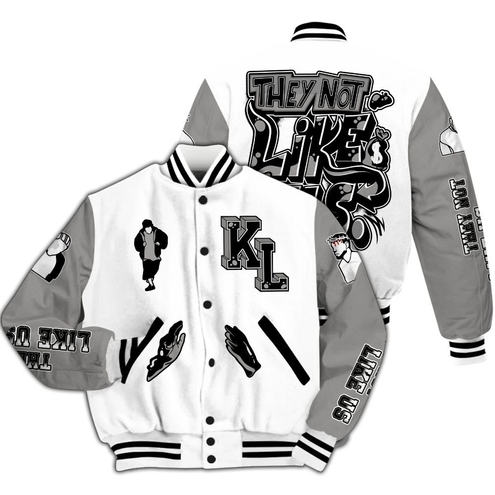 Varsity Jacket To Match OG Steel Grey 10s - Dislike Us All Over Print