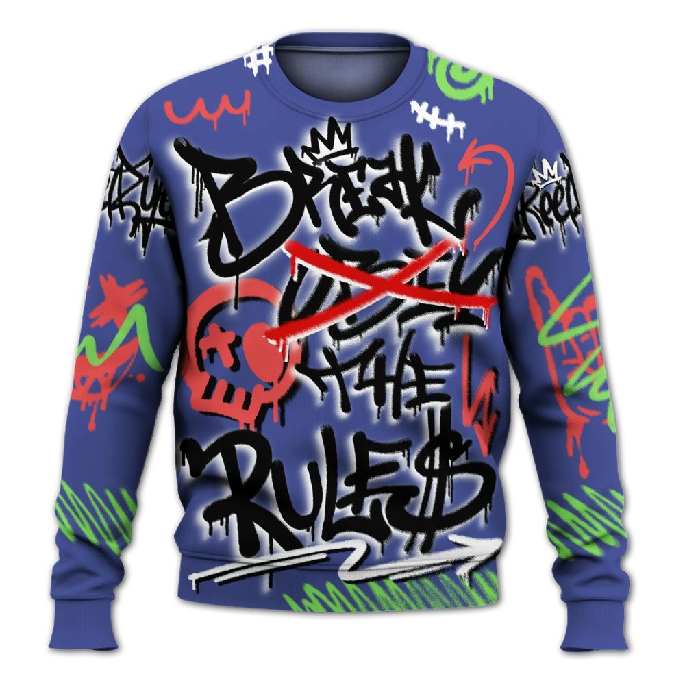Sweatshirt To Match KD 4 Nerf - Break Rules Streetwear All Over Print