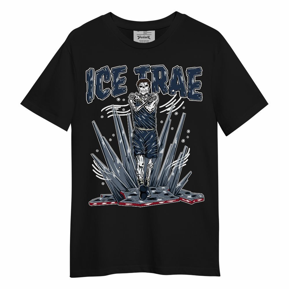 Shirt To Match Navy Blue 2024 6s - Freezed Skeleton Unisex Shirt