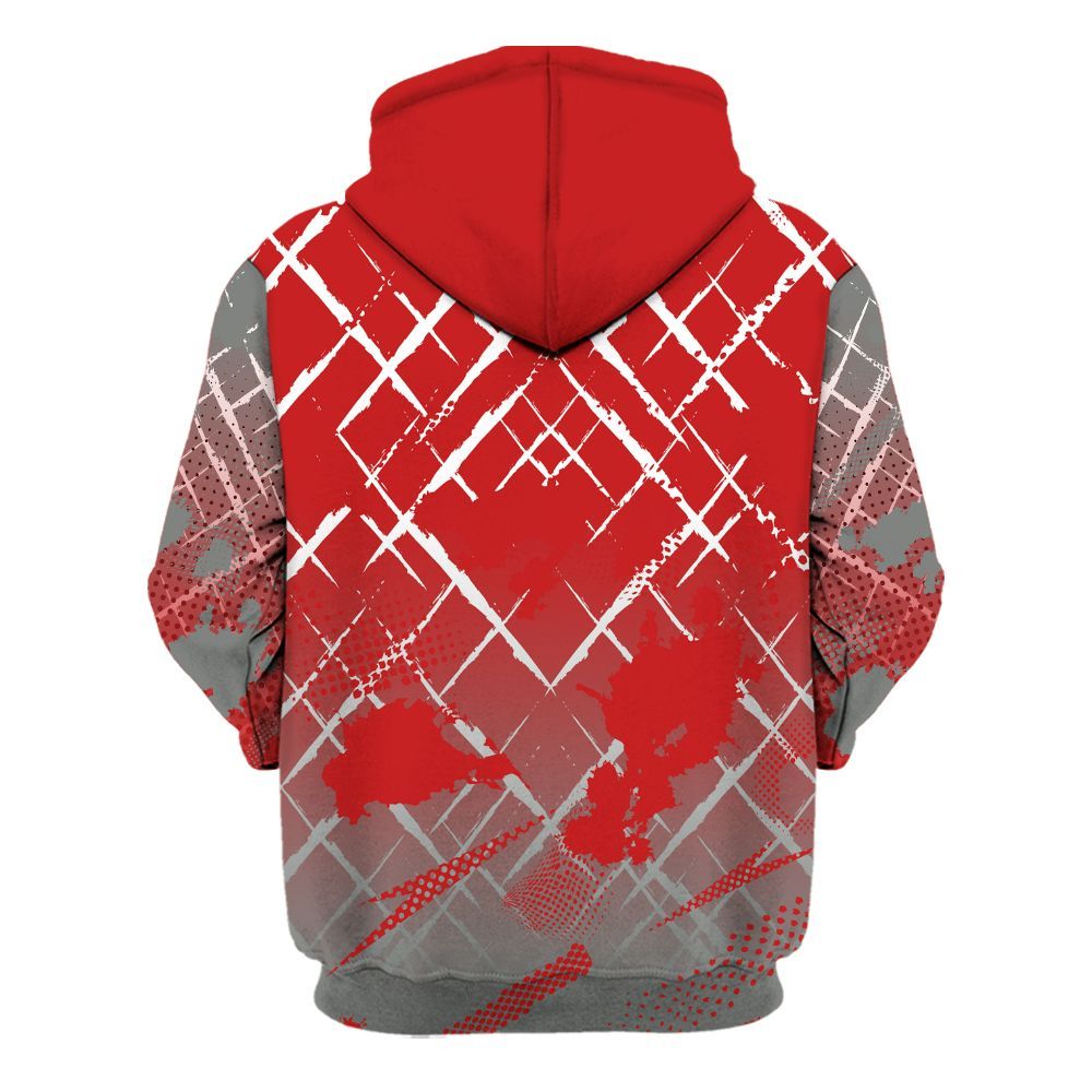Hoodie To Match Bred Reimagined 4s - Halftone Stand Business Dripping All Over Print