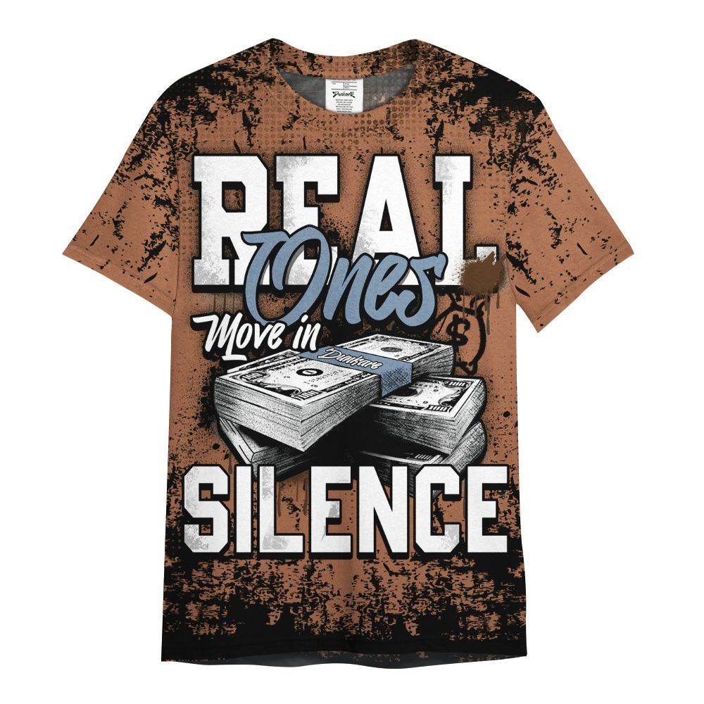 Shirt To Match Air Foamposite Metallic Copper - Move In Silence Money Street Retro All Over Print
