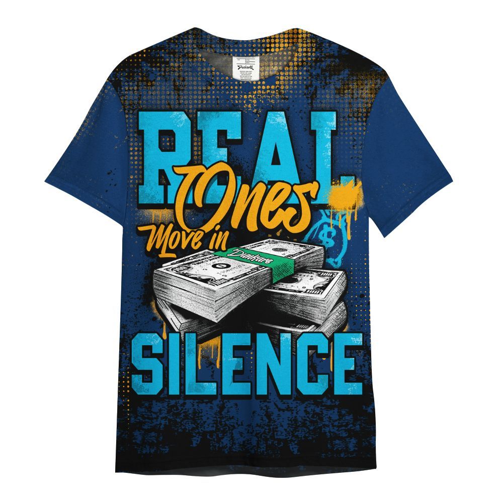 Shirt To Match Dunk Low GS Electric Algae - Move In Silence Money Street Retro All Over Print