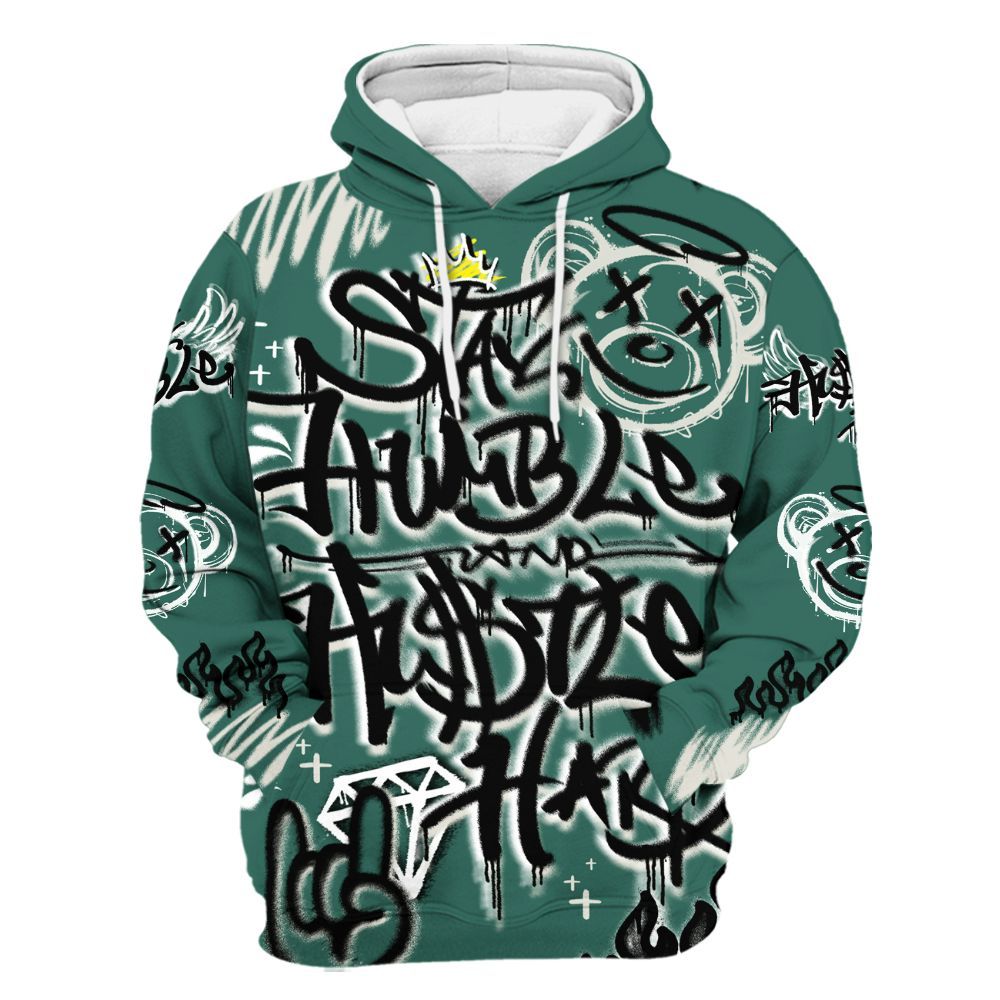Hoodie To Match RM Oxidized Green 4s - Humble Drip Streetwear Graffity All Over Print