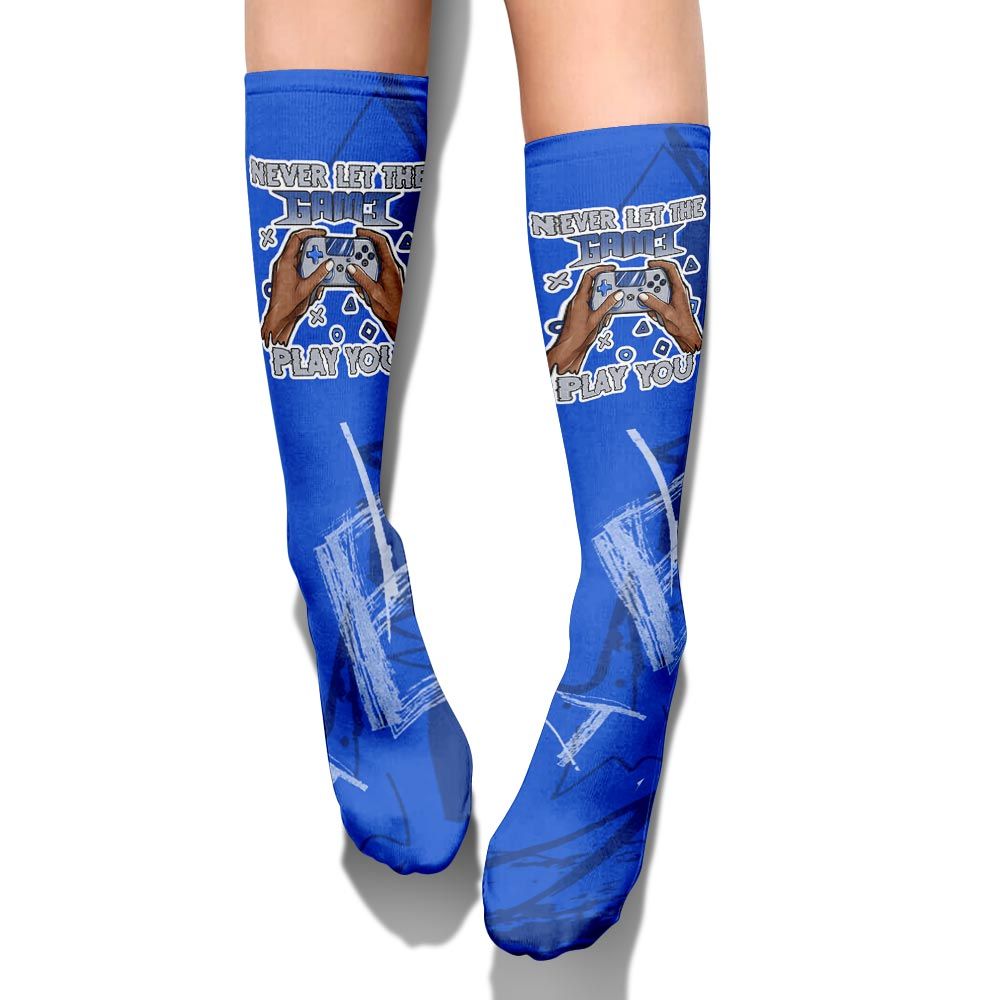 Sock To Match Air Foamposite One Royal - PlayGame Human Messyz