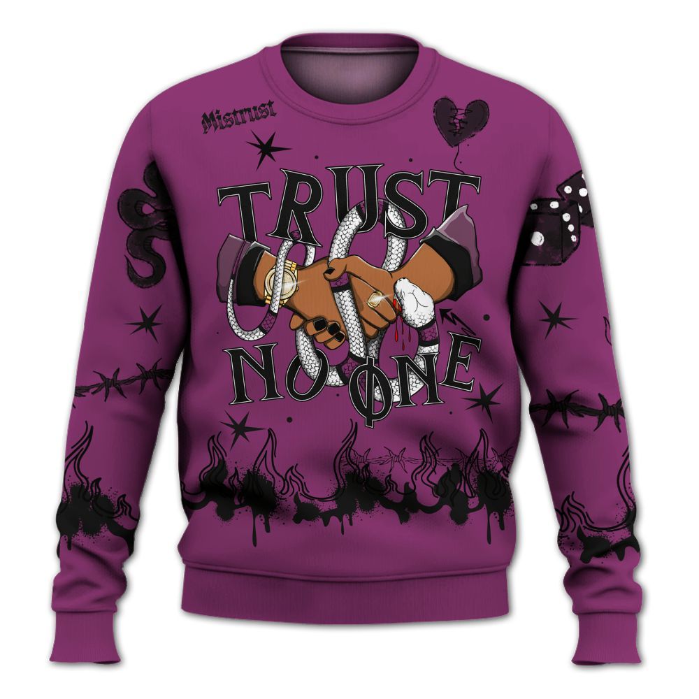 Sweatshirt To Match Air Max Sunder Gore Tex Bold Berry - Trust No One Snake-Bite Doodle Crayon All Over Print