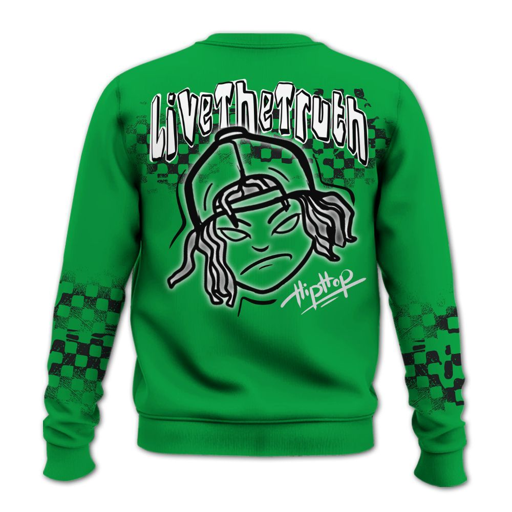 Sweatshirt To Match Low Lucky Green 1s - Feel Life Street Style All Over Print