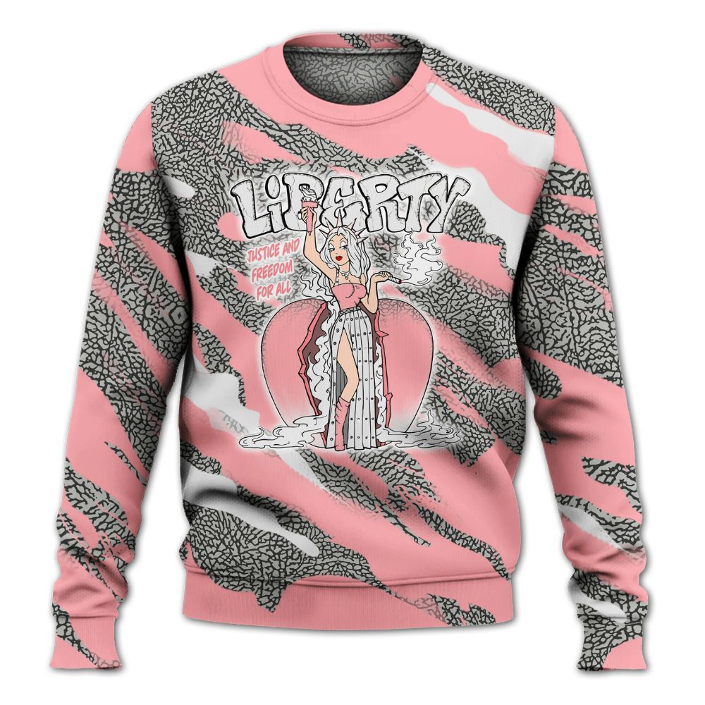 Sweatshirt To Match Retro Wings 3s - Midwest Cartoon Colored All Over Print