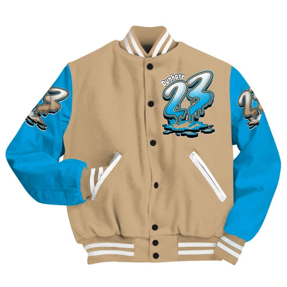 Varsity Jacket To Match H-Town 11s - Custom Name 23 Drip All Over Print