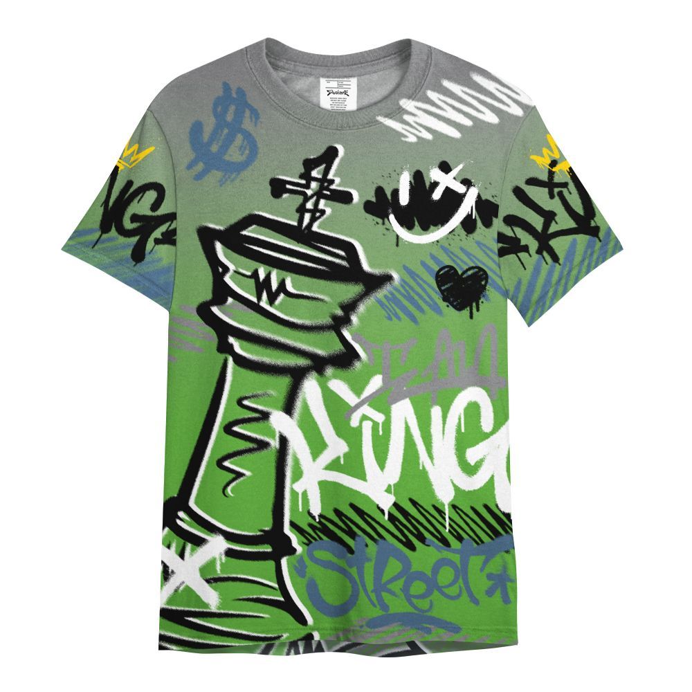 Shirt To Match Retro Green Bean 5s - Street King Chess Streetwear All Over Print
