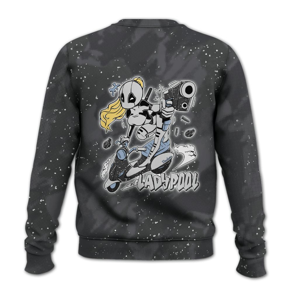 Sweatshirt To Match Reverse Oreo 6s - Lady Pool Cartoon Abstract Halftone All Over Print