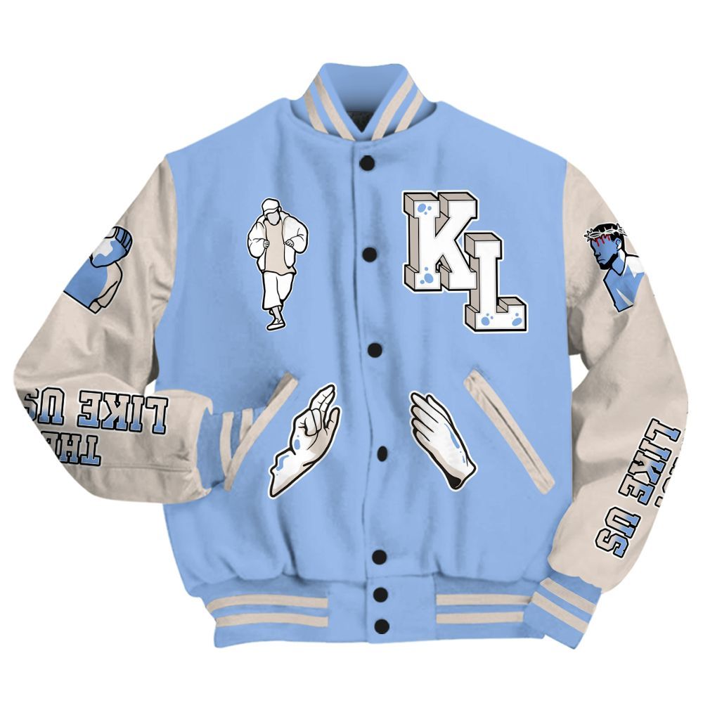 Varsity Jacket To Match Air Max 1 Royal Pulse - Dislike Us Graphic All Over Print