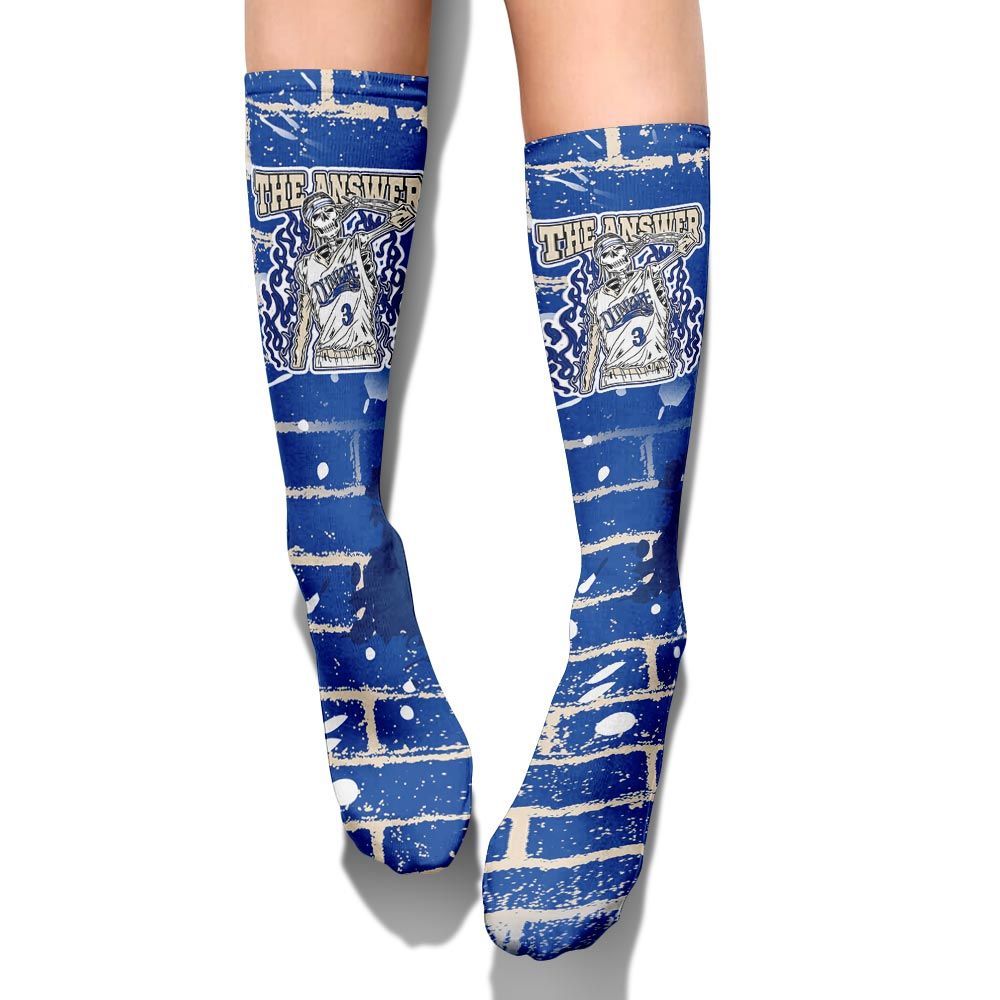 Sock To Match Low Game Royal 1s - Allen Answer Skeleton Brick