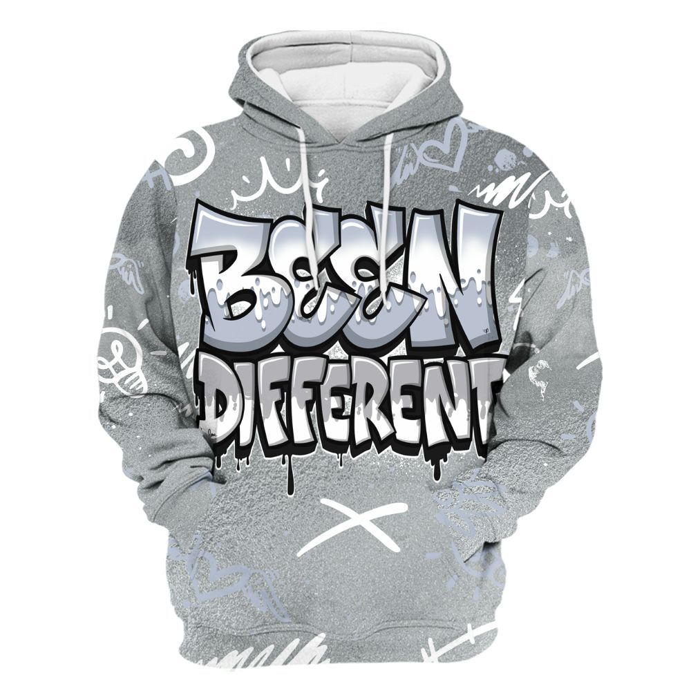 Hoodie To Match White Metallic 2026 5s - Drip Been Di2ferent All Over Print