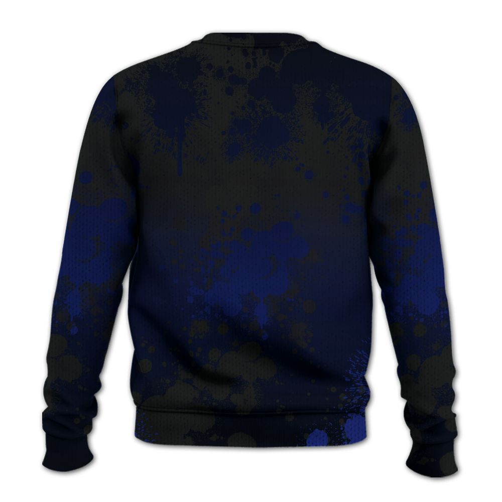 Knitted Sweater To Match Air Max Plus Black Racer Blue - God Blessed Ink Drip