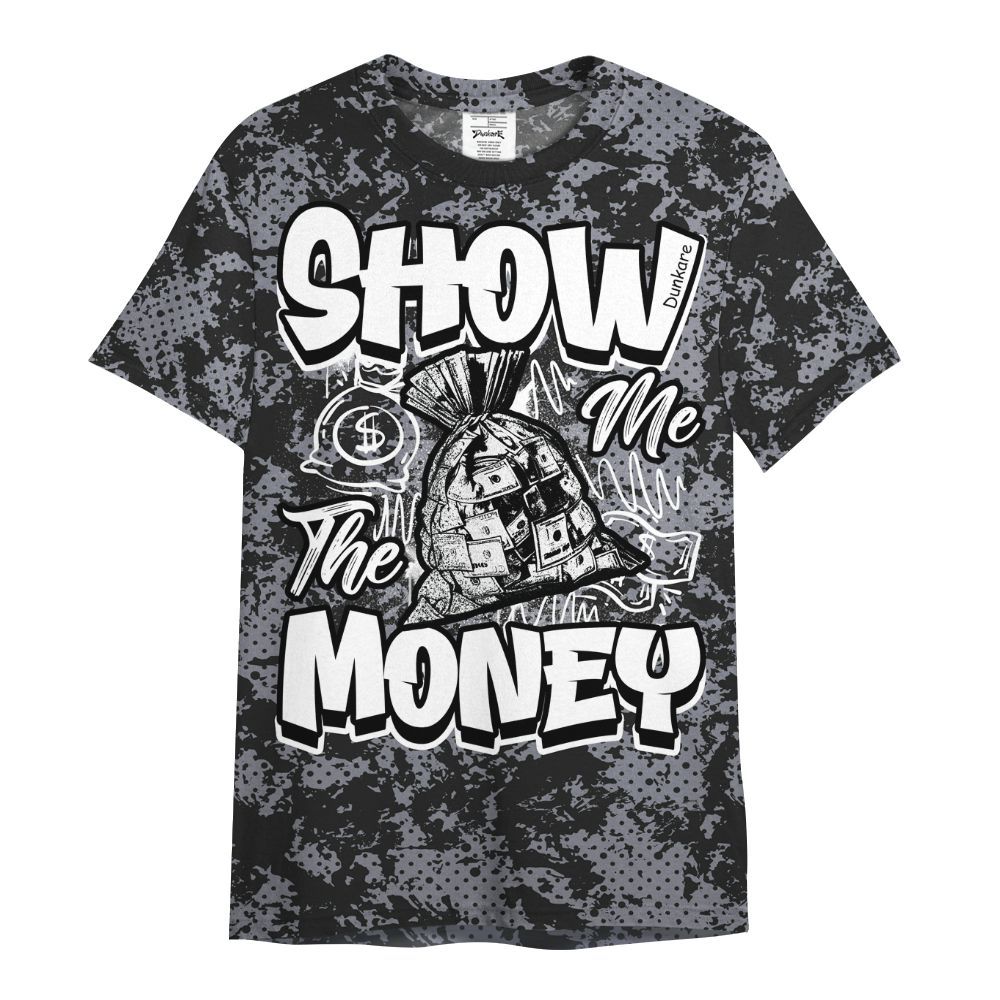 Shirt To Match Retro Black Flint 13s - Show Me The Money Retro All Over Print