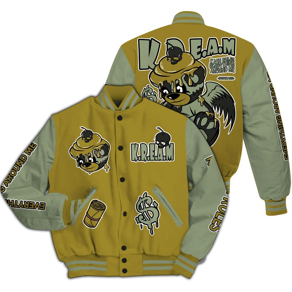 Varsity Jacket To Match Air Flightposite Metallic Gold - Loot Bear All Over Print