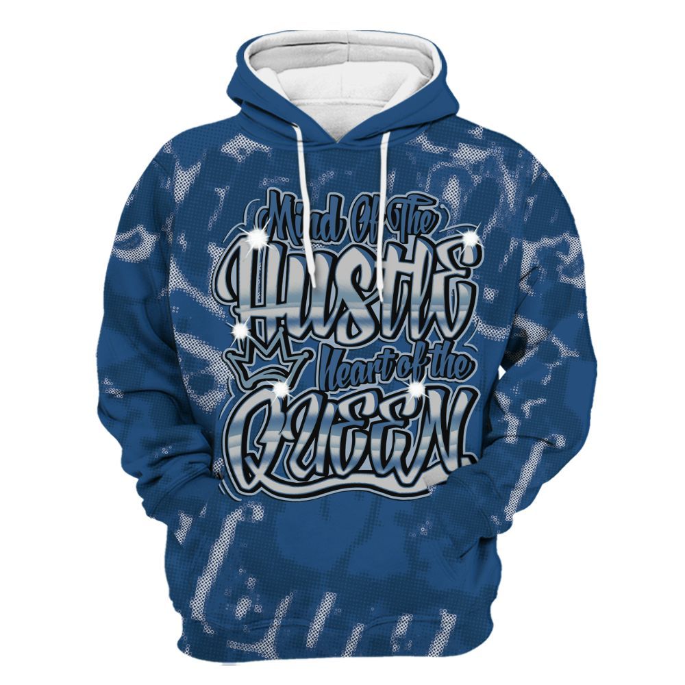 Hoodie To Match High OG Midnight Navy 1s - Hustles Heart Queens Street All Over Print