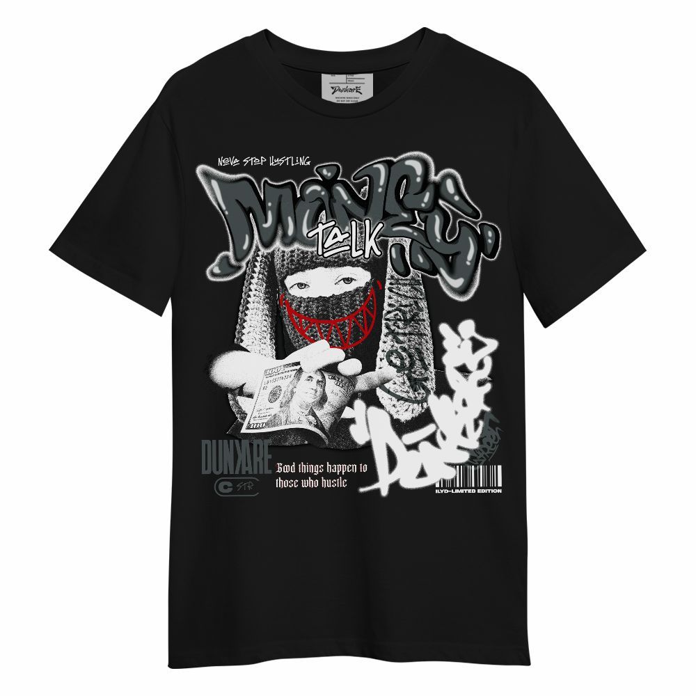 Shirt To Match Black RM Nigel Sylvester 4s - Money Talk Rap Unisex Shirt