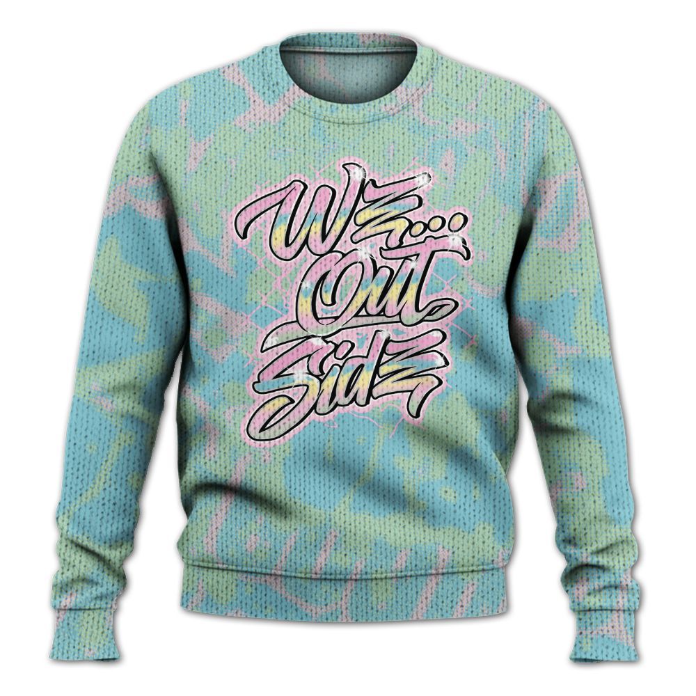 Knitted Sweater To Match SB Dunk Low Visty - We OutSider Graphic Street