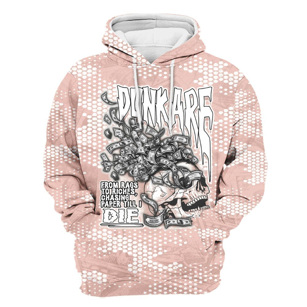 Hoodie To Match Low Legend Pink 11s - From Rags To Riches All Over Print