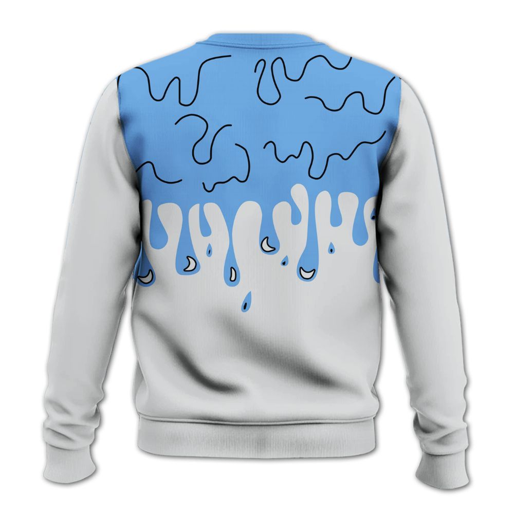 Sweatshirt To Match University Blue 6s - Snake Trust No One Drip All Over Print